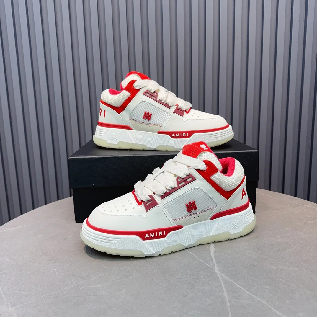 Men's shoes 💰660💰 AMIRI AMIRI trendy brand hot sale 🔥 Available all year round, couples 💑 Official website synchronization Imported fabrics 1⃣️ vs 1⃣️ replica, original factory special original sole, 35-45 (45. non-refundable)